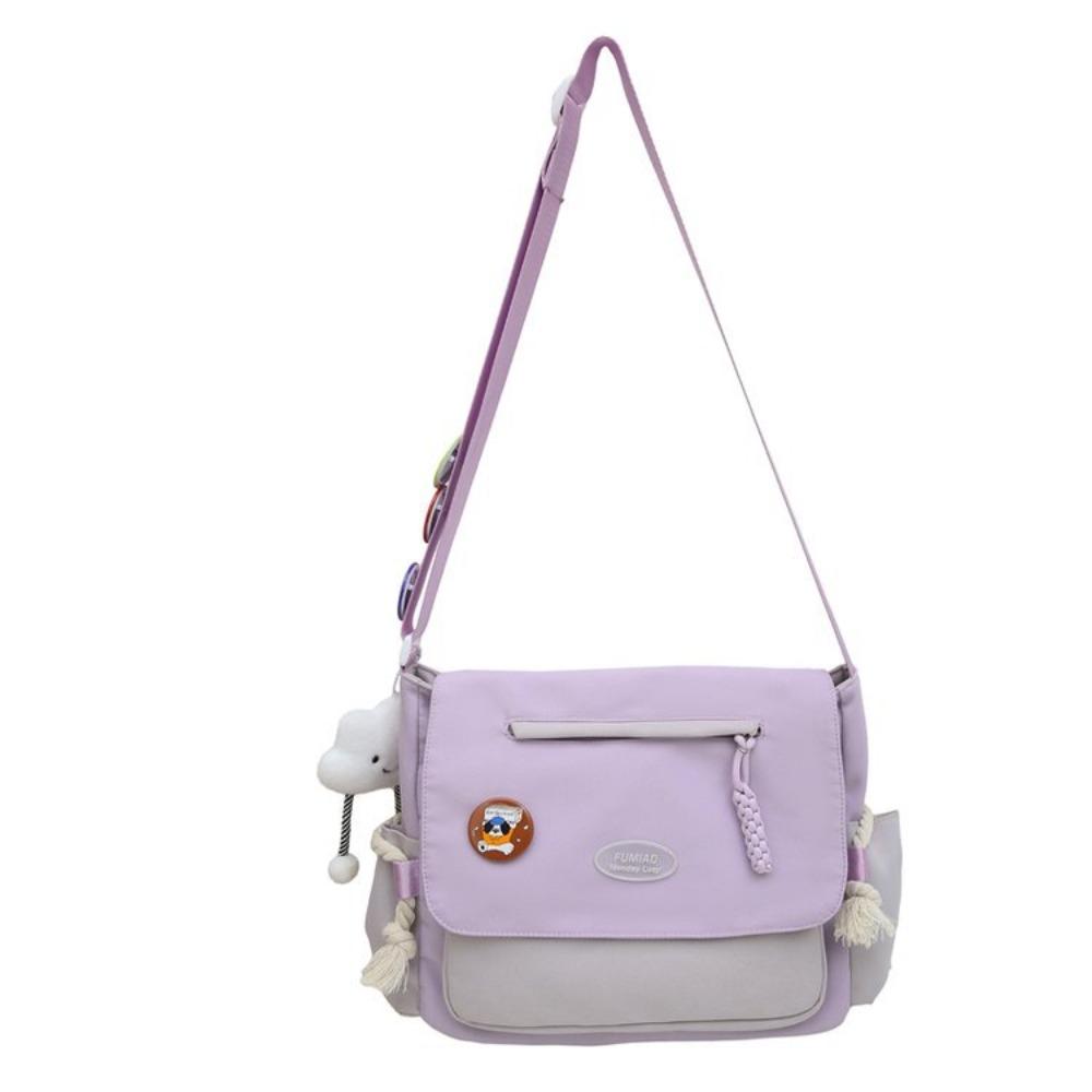 Large Capacity Student Class Nylon Mailman Backpack Girl Casual Japanese Shoulder Bag