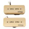 Wilkinson M Series Stacked P90 Single Coil Neck Pickup Set for Electric Cream (Humbucker Size) SG/LP Guitars,
