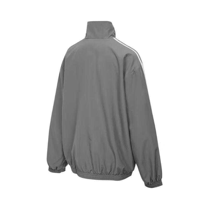 Adidas Oversized Track Jacket With Stand Collar And Stripes JD3394