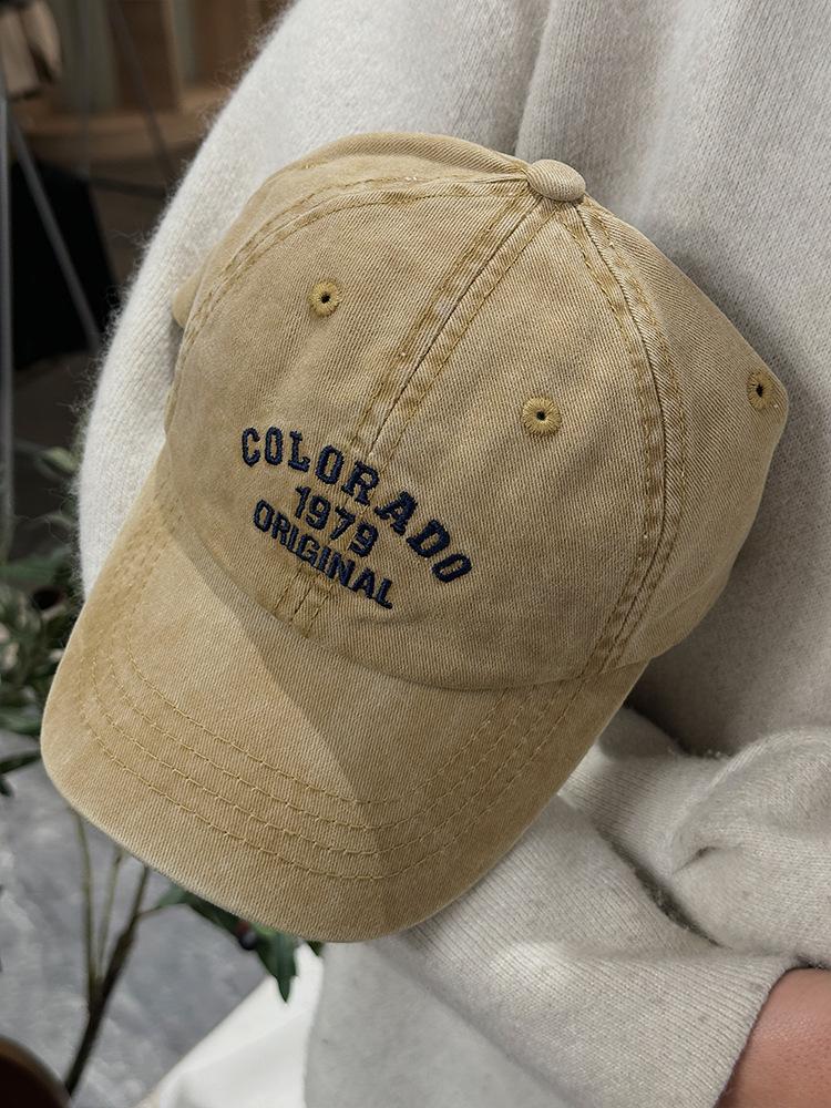 Retro Colorado Letter Embroidery Baseball Caps Spring Summer Cotton Adjustable Casual Hat Hip Hop Streetwear Sun Hats For Baby