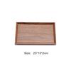 HEMU Natural Black Walnut Solid Wood Rectangular Hexagon Wooden Japanese Tableware Household Fruit Tray Wooden Tea Tray Hot