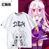 Anime NO GAME NO LIFE Shiro Series Print Tshirt Cotton Summer Tops Short Sleeve Tee Daily Clothing Unisex Women Clothes Tshirt