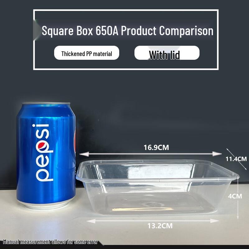 DYMAYKI Disposable Plastic Meal Prep Containers with Lids