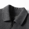 Autumn and Winter Wool Coat Lapel Zipper Version Take-off Down Liner Double-sided Woolen Business Jacket