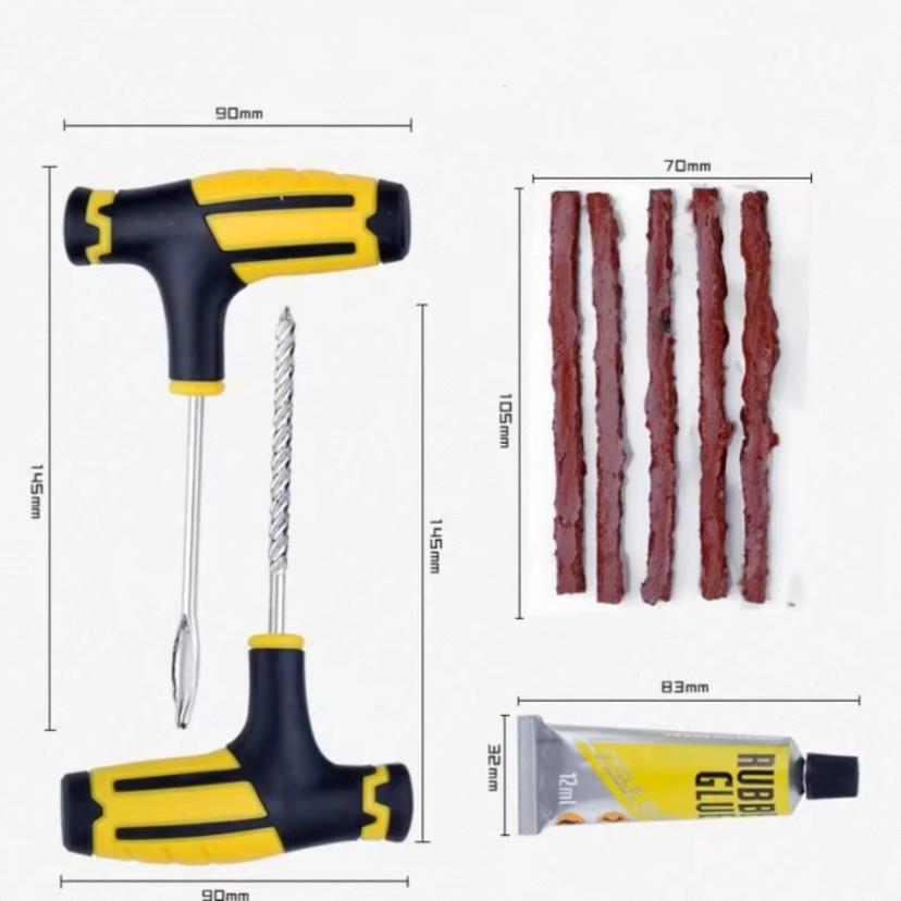 Car Tire Repair Tool Set Small Car Tire Repair Special Electric Vehicle Vacuum Tire Quick Tool