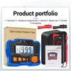 Insulation Resistance Tester 100VCelsius 250VCelsius 500VCelsius 1000V Resistance Tester with LCD Backlight Digital Display Screen
