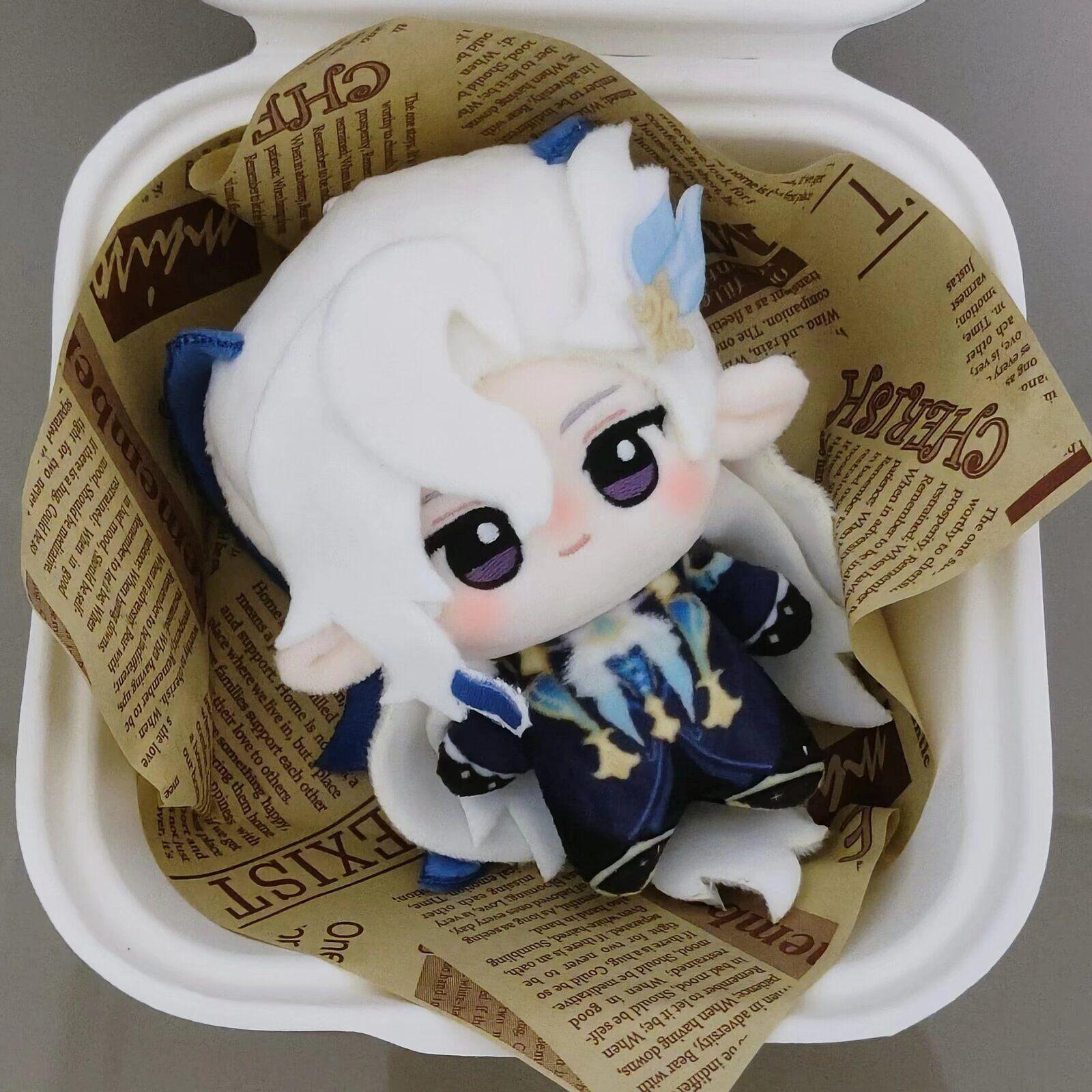 Genshin Impact Pluche Scaramouche Xiao Kaha Venti Furina Diluc Tas Hanger Sleutelhanger Anime Figuur Pluche Speelgoed Knuffels Poppen Cadeau 10cm