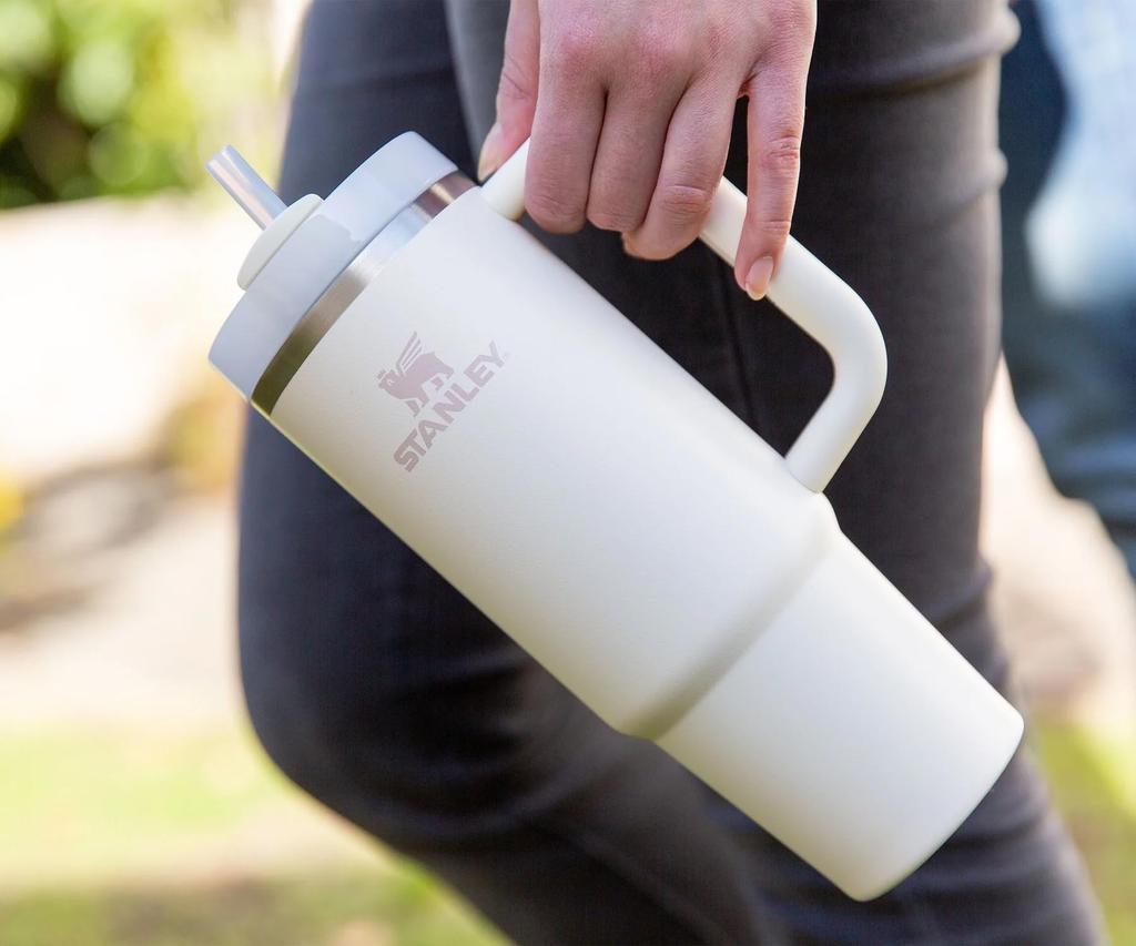 STANLEY Wasserflasche, Becher, Kaltlagerung, Vakuum, Slim Quencher H2.0, 0,88 l, 10-10827-077 (Grün/FF)