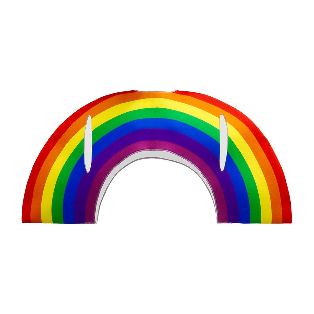Women Men Stage Rainbow Funny Cosplay Costume Adult Digital Printing Halloween Carnival Party Role Playing Dress Up Outfit Suit
