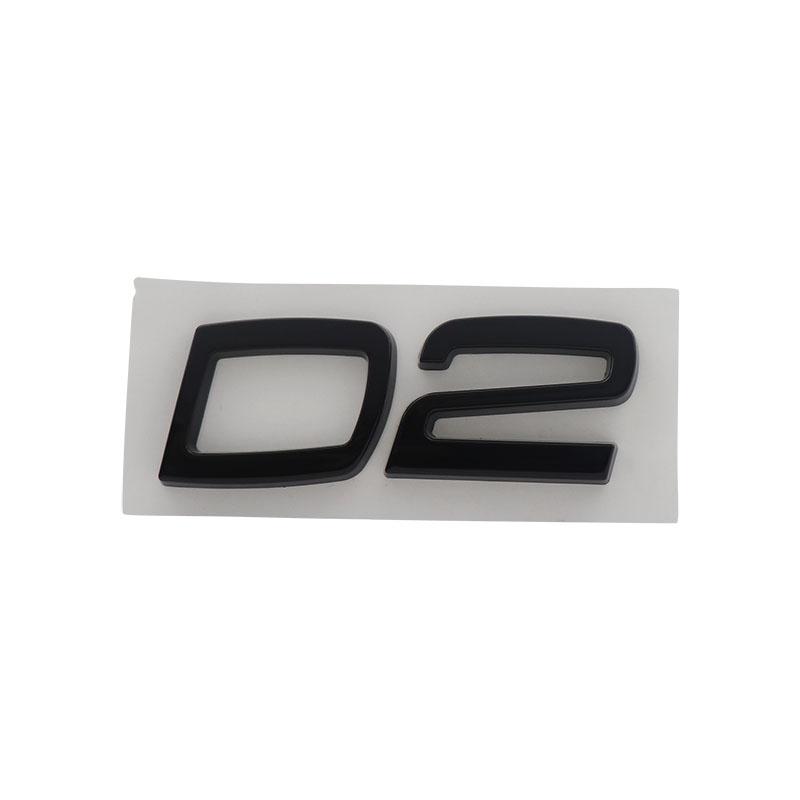 

3D Premium D2 D3 D4 D5 D6 D7 Letters for car Engine Hood Fender trunk Tail Rear Decal Emblem Badge Sticker D2-black