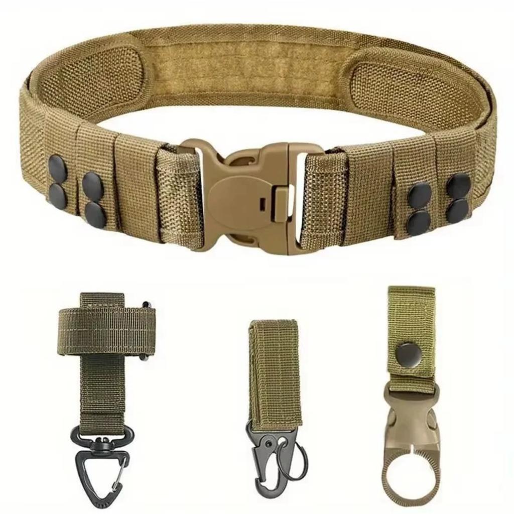 Canvas Belt – Outdoor Polypropylene Belt with Plastic Buckle, Heavy Duty Adjustable Waist Belt, Popular Military and Training Belt