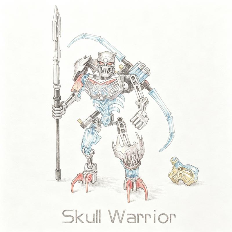 Bionicle Series Skull Warrior Mask Maker Building Blocks Anime Action Figures Soldier Warrior Bricks Toys For Boys Kids Gifts