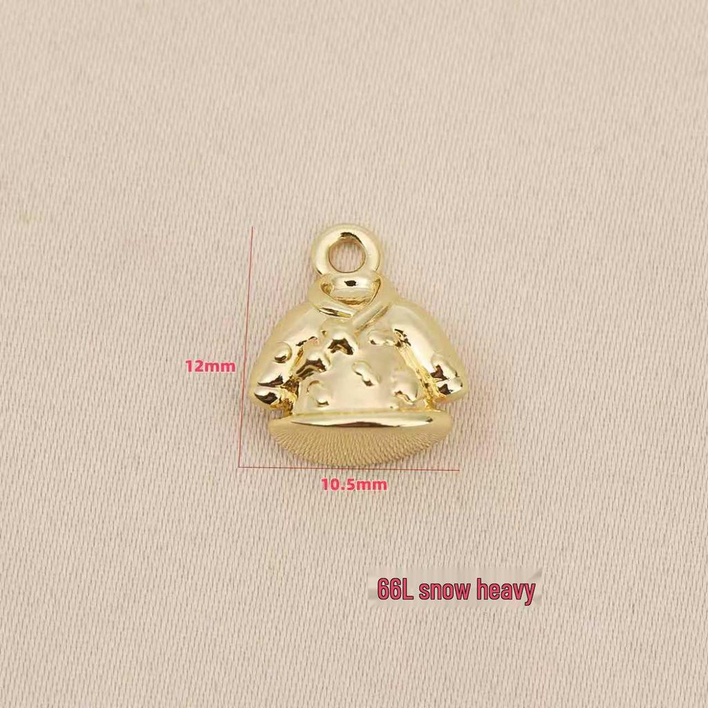 Liangfei Copper-Plated 18k Gold 3D Fashion Clothes Pendant DIY Jewelry Accessory