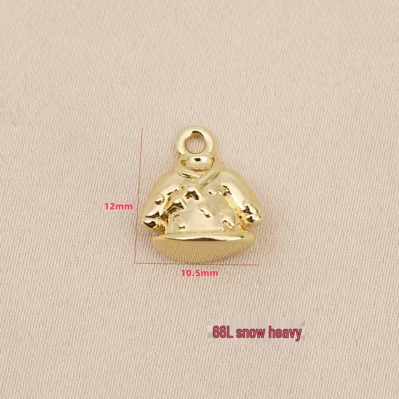 Лианфэй Позолоченный 18 каратным золотом 3D Модный Подвеска для Одежды Аксессуар для Бижутерии Своими Руками