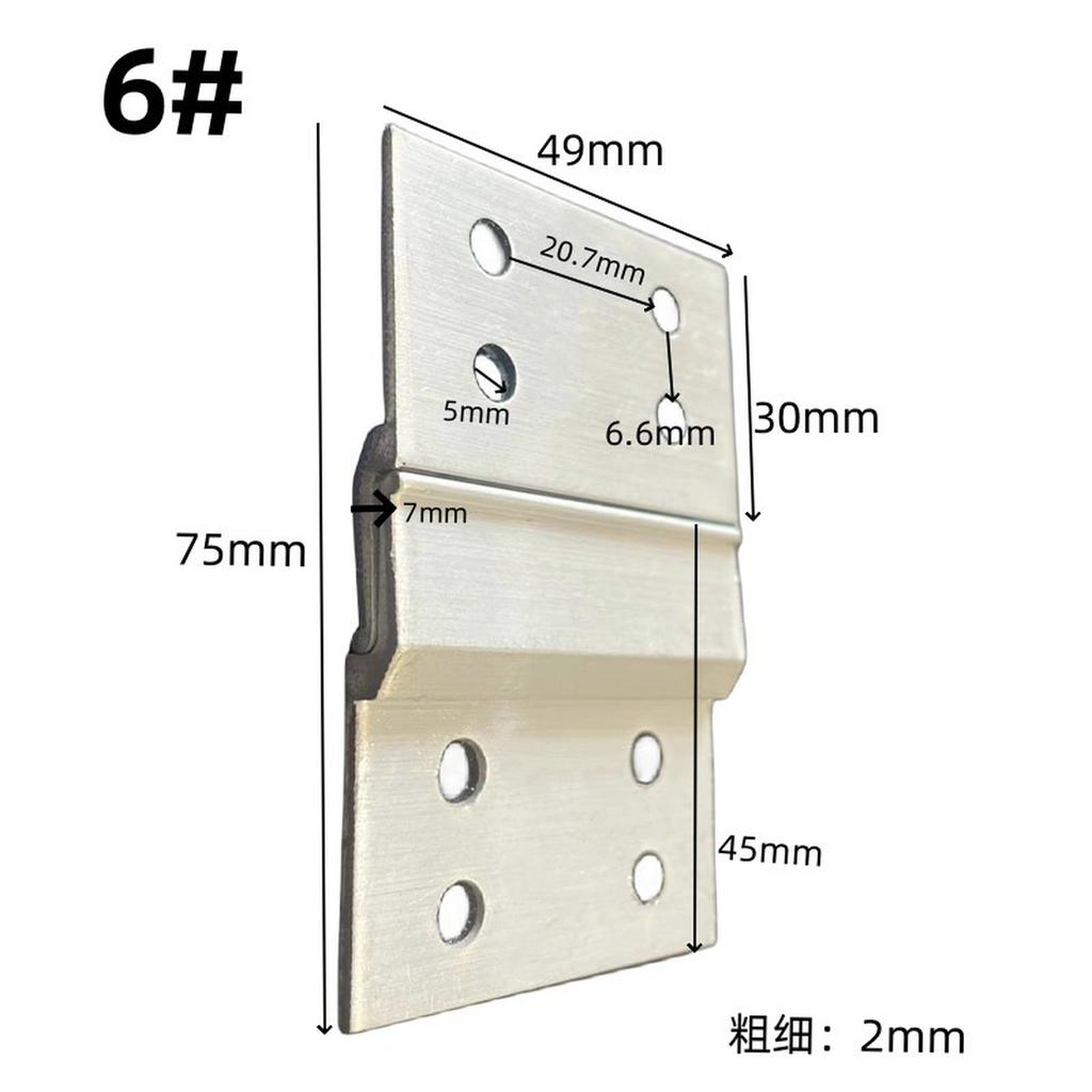 French Cleat Hanger  Aluminum Clips  Wall Mounting Bracket Hardware Kit for Mirrors Shelf Whiteboard Frames 6SET