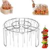 Stainless Steel Air Fryer Rack Vertical Rotisserie Skewer Stand Universal Air Fryer Grill Insert Air Fryer Accessories