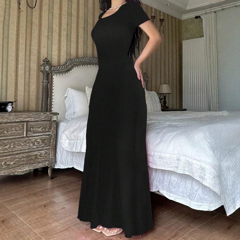Foreign trade women's clothing hot-selling summer fashion printed back strap dress