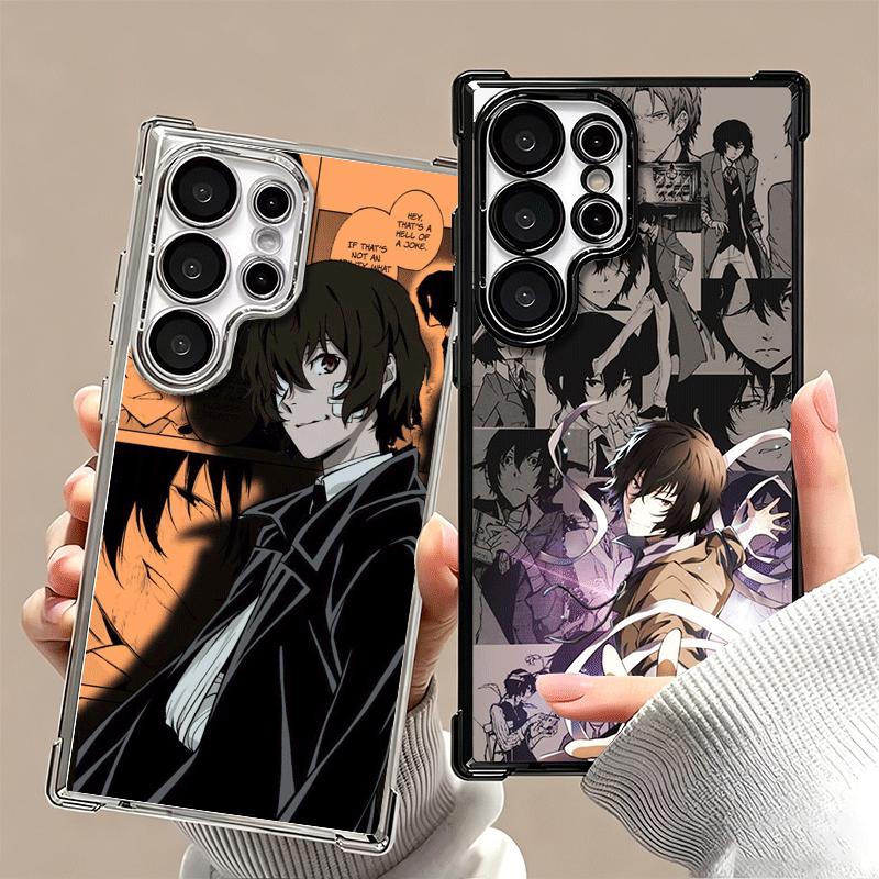 Bungo Stray Dogs Manga Plating Phone Case For Samsung Galaxy S24 S25 FE S26 Edge S23 Ultra S22 S21 Plus S20 Anti-Fall Airabag Co