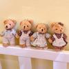 Cute Cartoon Bear Keychain Kawaii Little Bear Plush Doll Toy Hanging Ornament Bag Decoration Couple Pendant Accessories Gifts