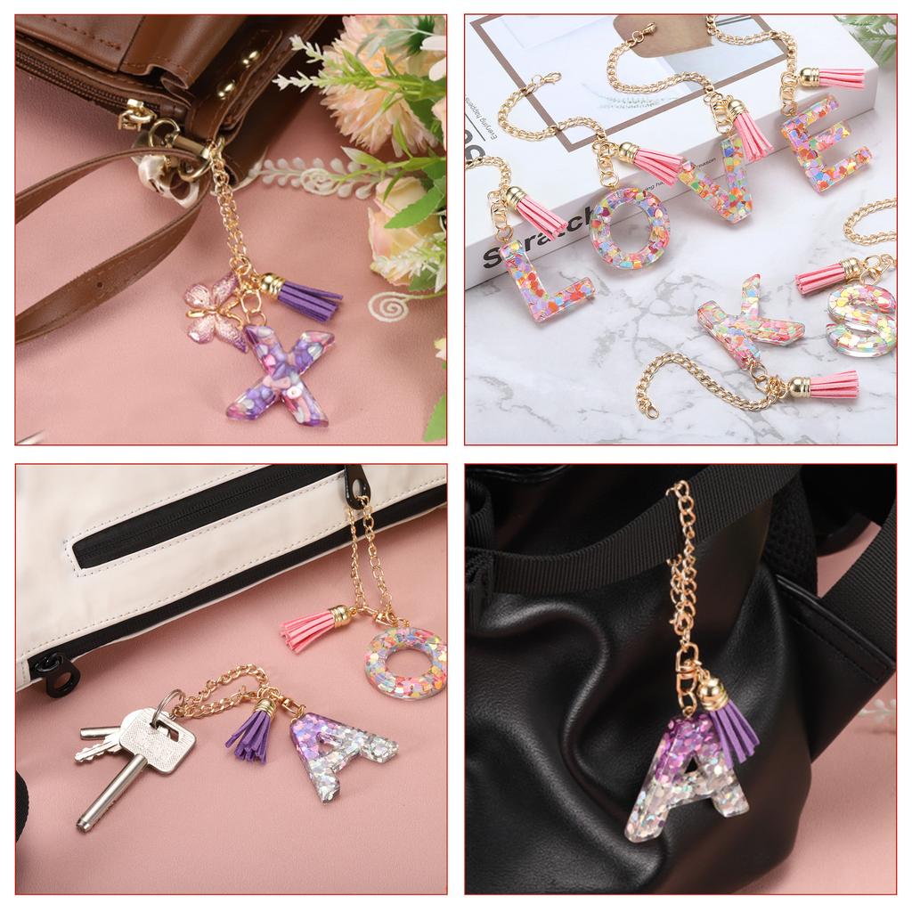 200 szt. Chwosty do breloczków, Hurtowe skórzane chwosty do rękodzieła, Kolorowe wisiorki z chwostami do akrylowych półfabrykatów, Kolczyki