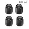 juchq4 4pcs Anti Theft Car Tire Valve Caps Universal Auto Wheel Stem Covers For Volvo XC90 V90 V60 V40 S80 S60 S90 C40 XC60 XC40 V70