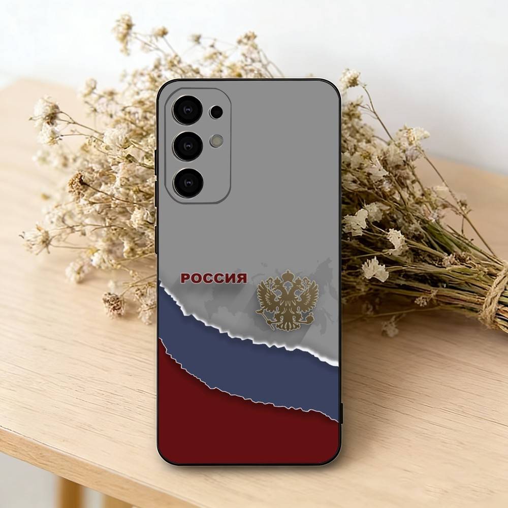 

Russia F-Flag National Emblem Phone Case For Samsung S25,S24,S21,S22,S23,S30,Ultra,S20,Plus,Fe,Lite,Note,10,Black Cover Samsung S22ULTRA5G