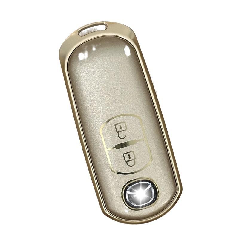 Mazda Axela Aluminum Alloy Key Cover with Keyring for MX-5, Atenza, CX-3