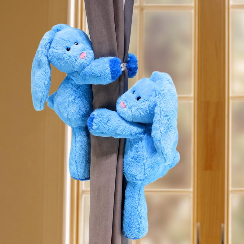 Cony Rabbit Plush Curtain Tieback Cartoon Doll Toy For Home Window Decoration