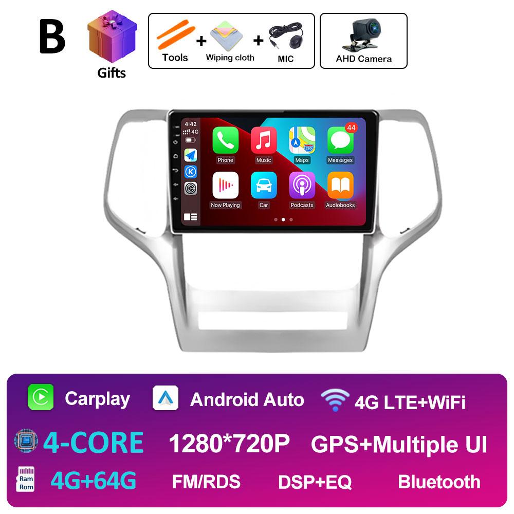 For Jeep Grand Cherokee 2008 2009 2010 2011 - 2013 Car Audio Radio Multimedia Player Cooling Fan GPS Navigation Touch Screen 4G