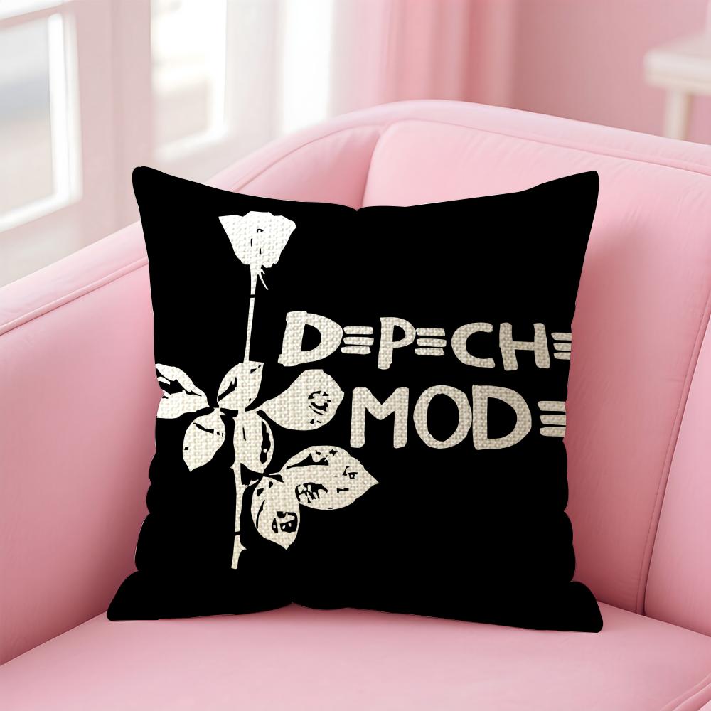 

Band DDepeche Mode Cushion Cover Natural Linen Pillow Case DoubleSided Print Decorative Sofa Pillowcase Home Decor Gift 30x30cm