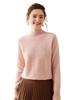 Women's Classic Cashmere Half-High Neck Knit Sweater - Thick, Warm, and Loose Fitting Base Layer Top