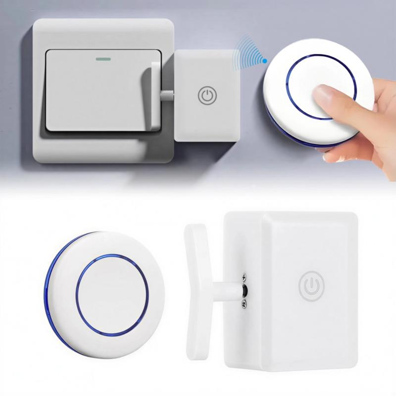 Wireless Smart Remote Light Switch: No Wiring, Easy Charging, Intelligent Control for Home or Dorm USB Rechargeable Lazy Remote Control Switchs Button