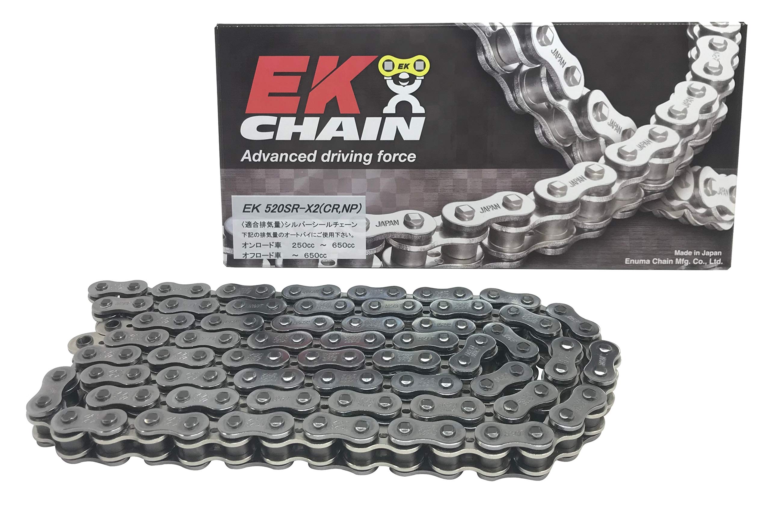 

EK QX Ring Seal Chain Silver 110L 520SR-X2 [Caulking Joint] срібний