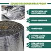 Fireproof Acoustic Thermal Insulation Mat Soundproof Wall Panels Noise Insulation for Car Deadening Heat and Soundproofing