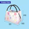 Floral Insulated Lunch Bag – Reusable, Portable Cooler Tote with Pink & White Floral Design, Perfect for Home, Office, School