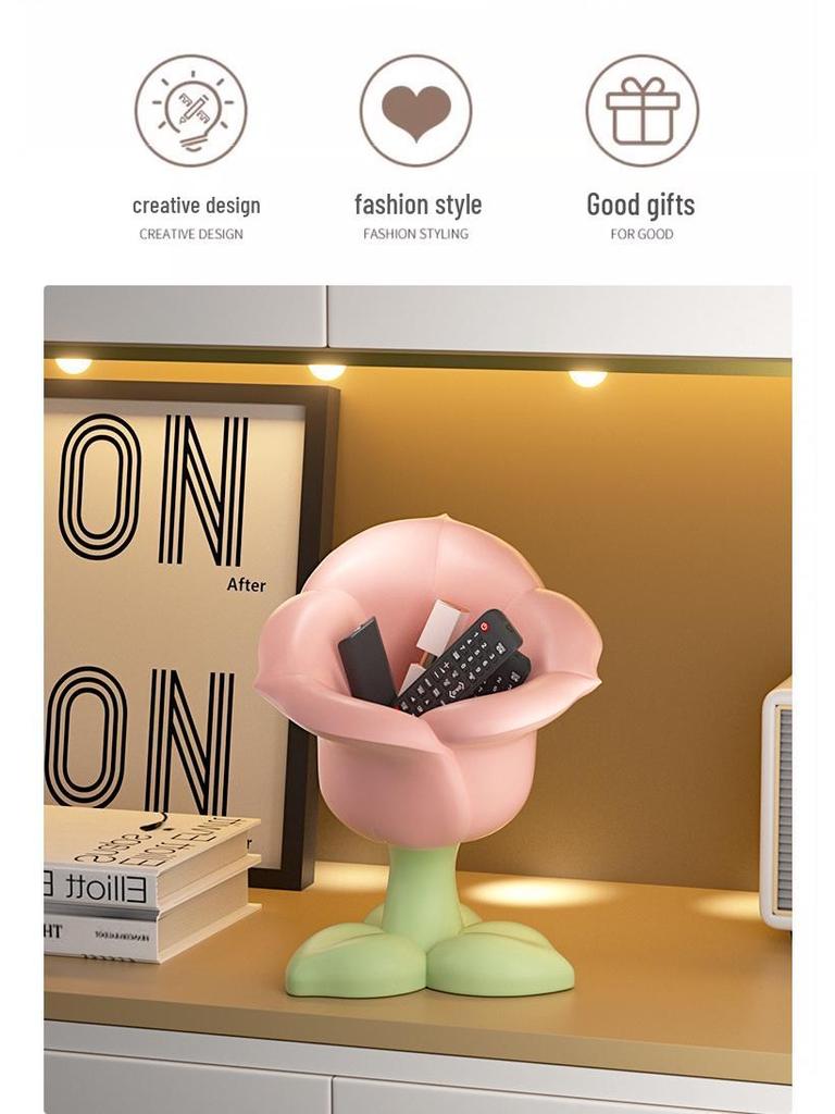 Tulip & Calla Lily Resin Flower Storage Ornament for Home Decor