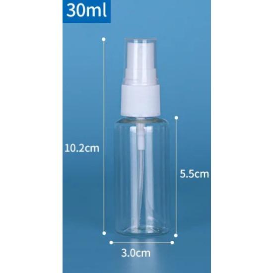 3pcslot Refillable 30ml 50ml 100ml Clear PET Plastic Portable Spray Bottle Empty Perfume Container