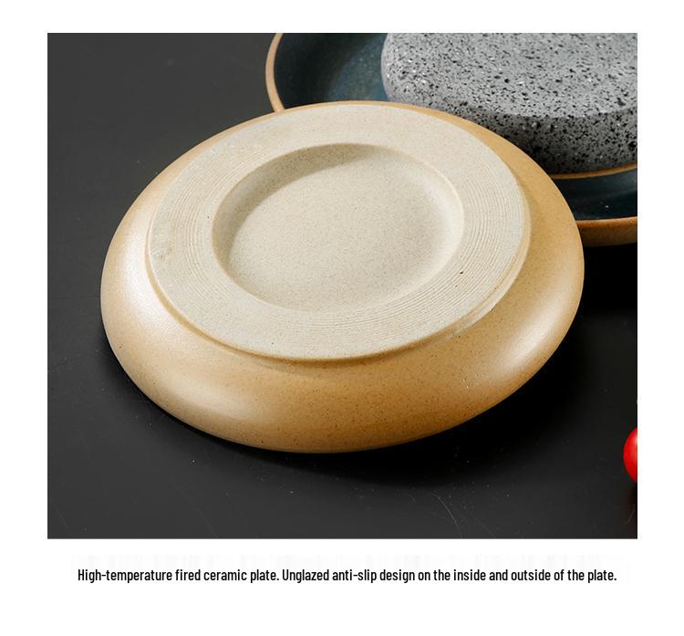 Volcanic Stone Japanese Grill Pan for Molecular Cuisine