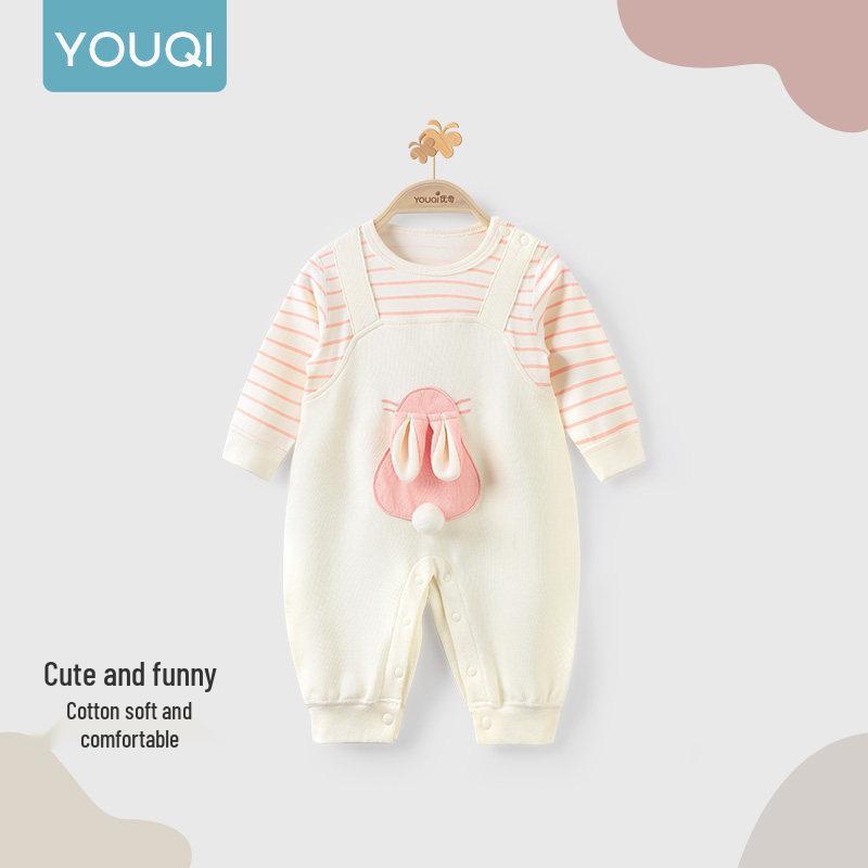 Youqi Autumn Baby Girl Romper - Cute 2026 Style Jumpsuit for Girls