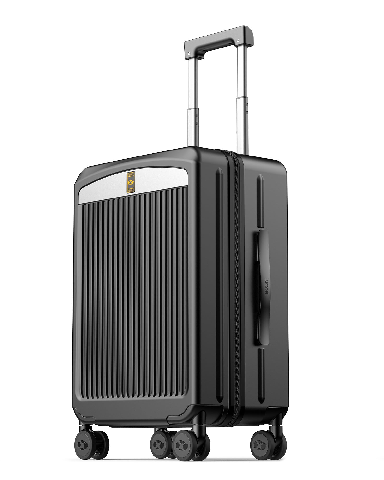 

Small YKK Pure PC 360 Degree TSA Double Business Black [MGB] Suitcase, Carry-on, Size, Zipper, Material, Rotation, Lock, Shockproof, Quiet, Casters, чорний