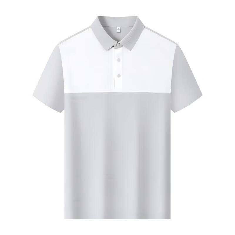 Qiaogrui Men s Cooling Anti-Wrinkle Polo T-Shirt M