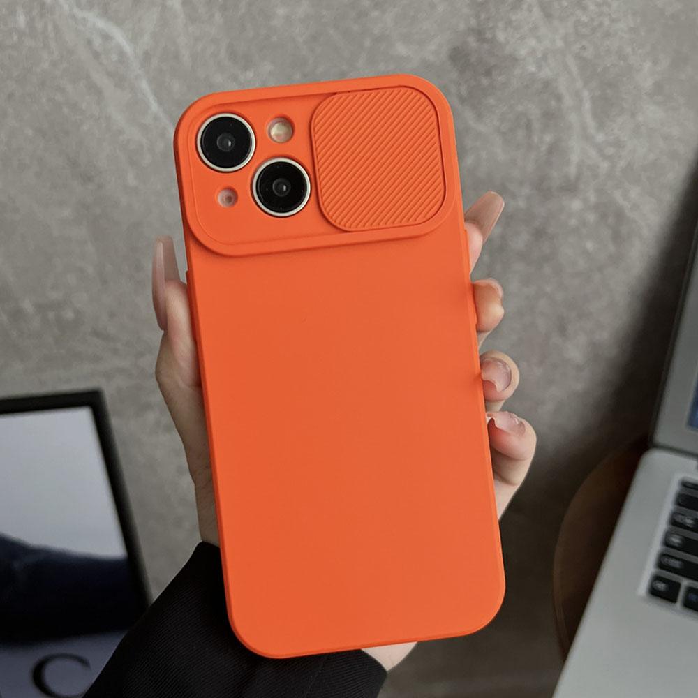 Shockproof Liquid Silicone Soft Phone Case For iPhone 17 15 13 12 16 14 Pro Max XS X XR 7 8 Plus SE3 Slide Camera Matte Cover