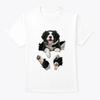 Border Collie 2512 01 TTshirt Made In the USA Size S To 5XL