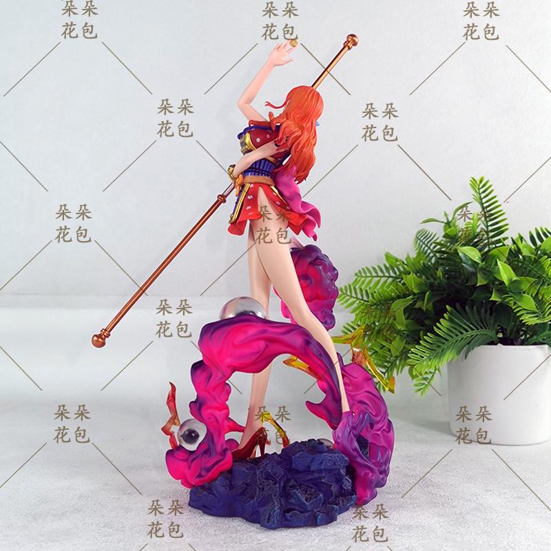 One Piece Nami Anime Figure 31cm Gk Handmade Ghost Island Themed Desktop Model Ornament Peripheral Toy Gift For Anime Fans