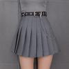 SCIONE Skirt+Belt Female Pleated Skirt College Style High Waist Short Skirt Tooling Skirt Suit Skirt
