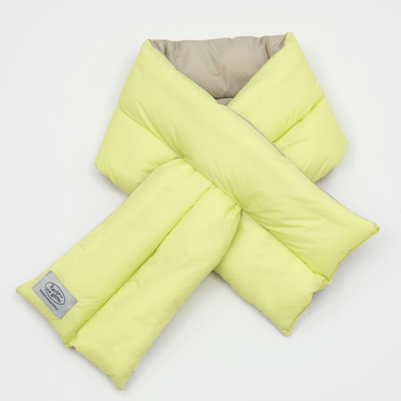 RECLOW WIN PADDING MUFFLER LIME BEIGE