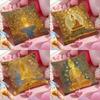 Cushion Cover Anti-dustmite Pillowcase Invisible Zipper Silky Short Plush Sofa Cushion Cover Buddhism
