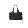 French Tote Bag, Retro Motorcycle Trend, Large-capacity Bag, Women's Casual and Versatile Single-shoulder Crossbody Bag