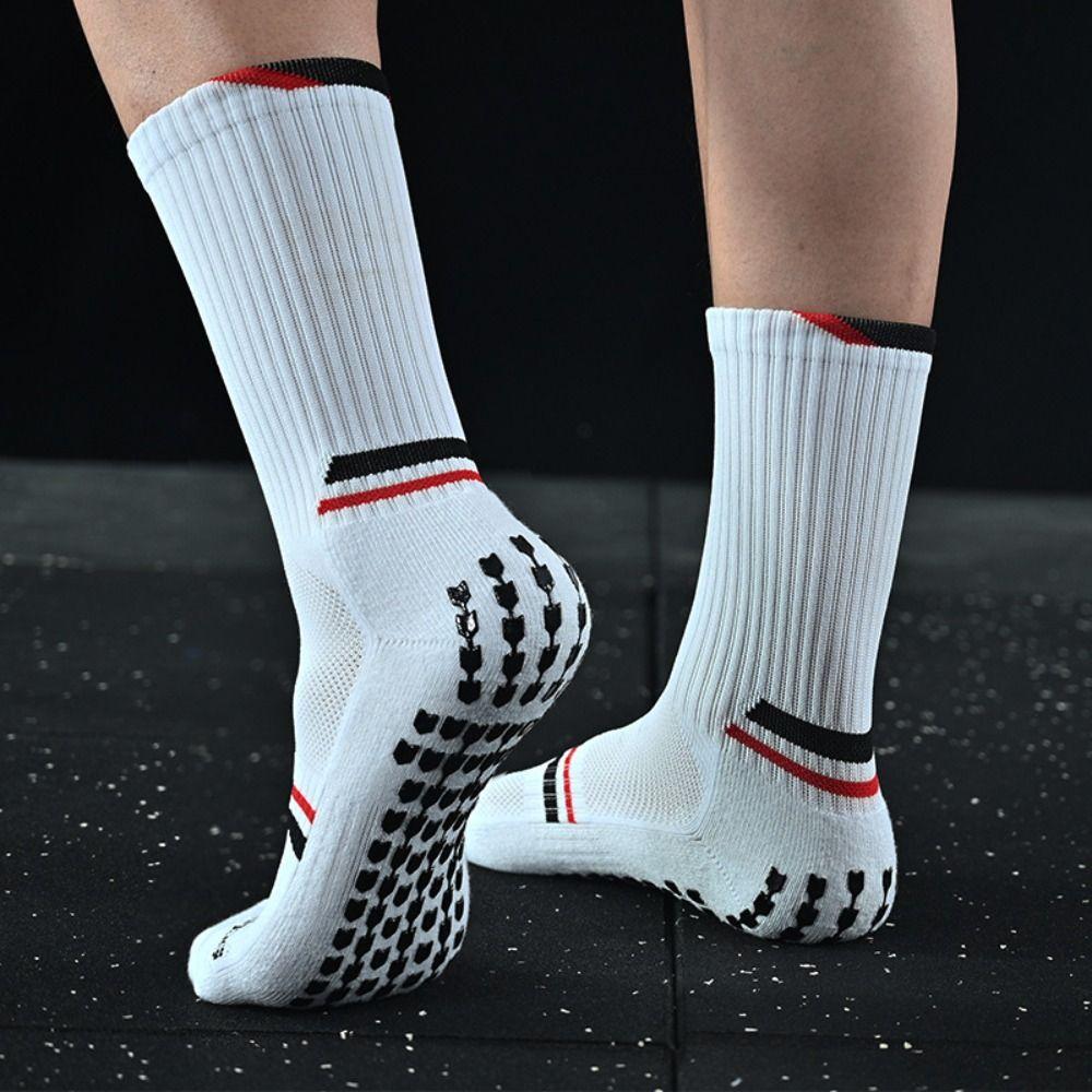 

Mid-Calf Grip Socks for Soccer Glue Dispensing Football Towel Socks Children