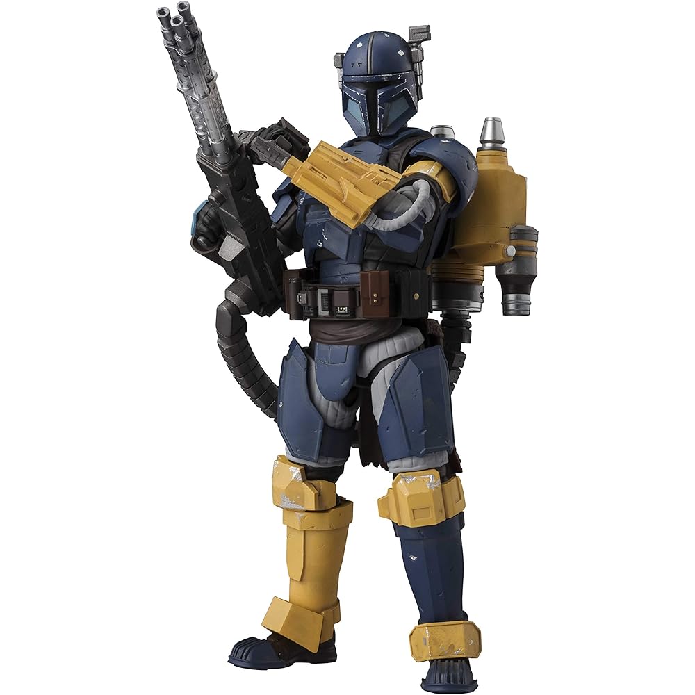 

TAMASHII NATIONS S.H. Figuarts Star Wars Heavy Infantry Mandalorian Action Figure 6 inches
